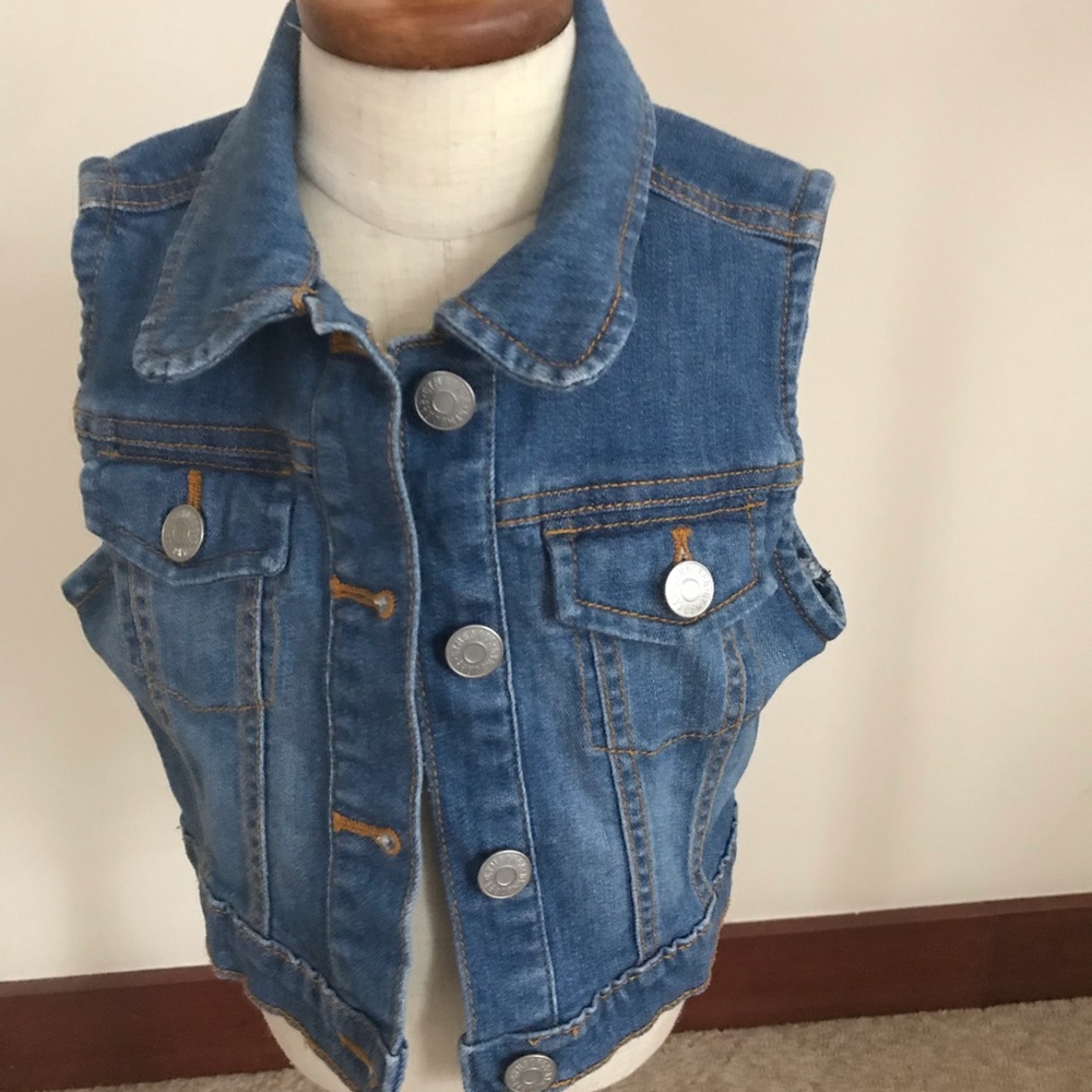 Denim kids vest by Gymboree